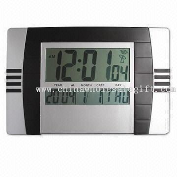 Radio-controlled LCD wall Clock,desk clock